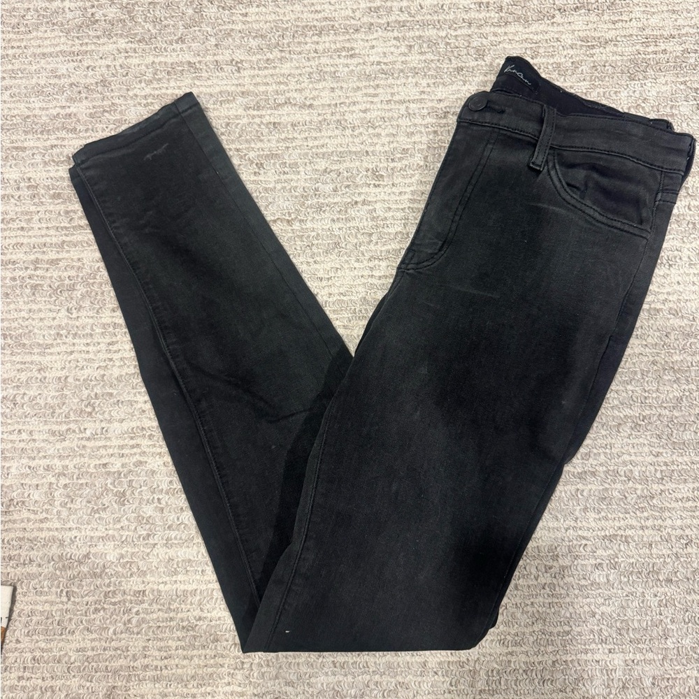 KanCan Women's Dark Black Skinny Jeans